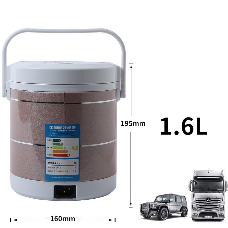 12V/24V Mini Rice Cooker – 1.6L Electric Cooker for Car & Truck - 图片 6