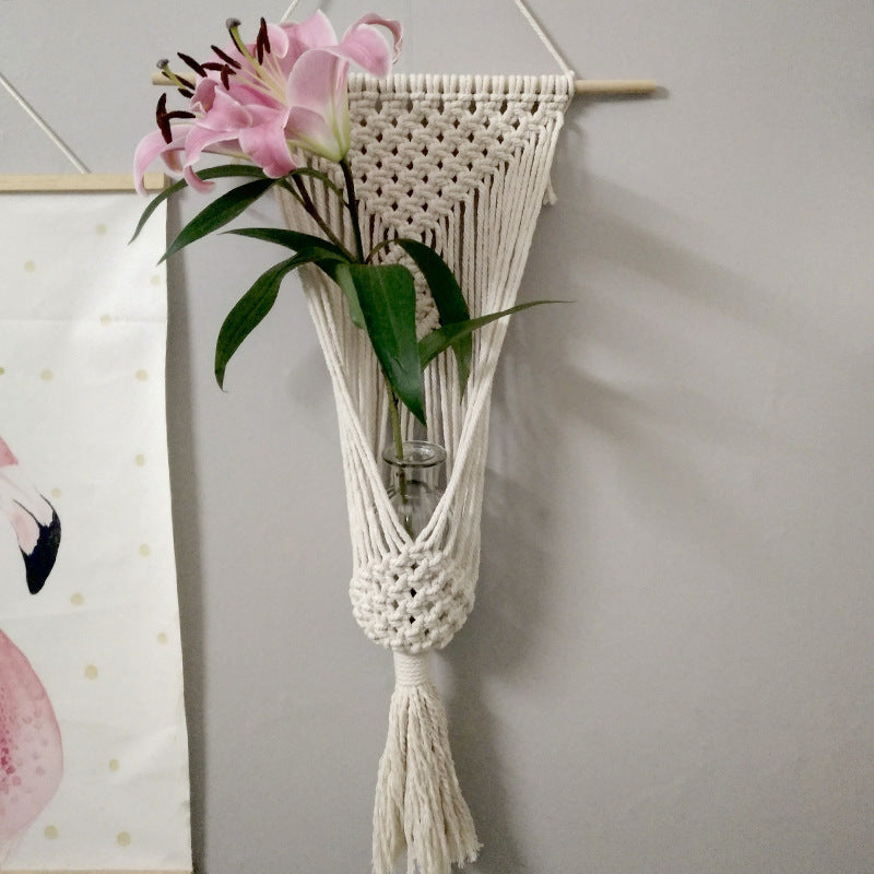 Hand-woven Hanging Basket