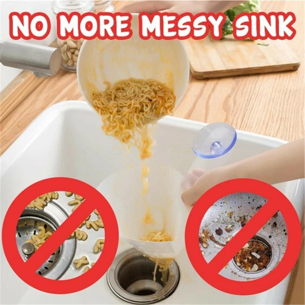 Self-Standing Sink Strainer – Drain Leftovers & Soup Easily - 图片 9