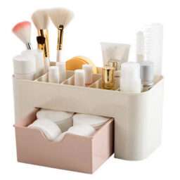 Double Layer Plastic Makeup Organizer - Storage Box
