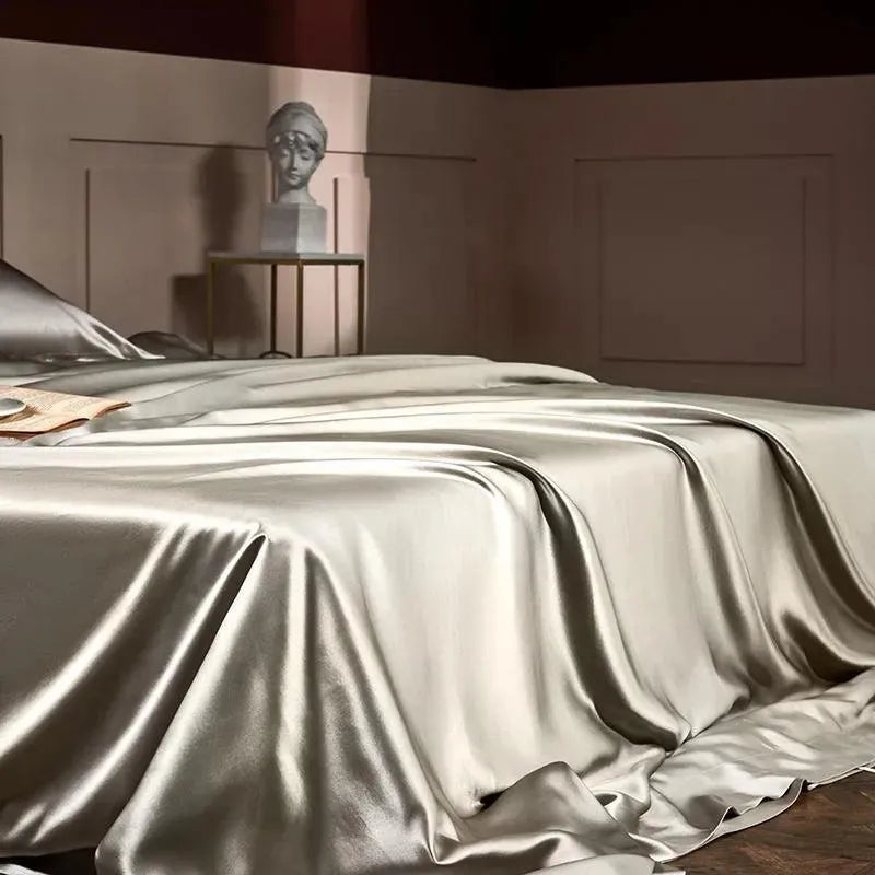 25 Momme Mulberry Silk 4-Piece Duvet Cover Set - 图片 5