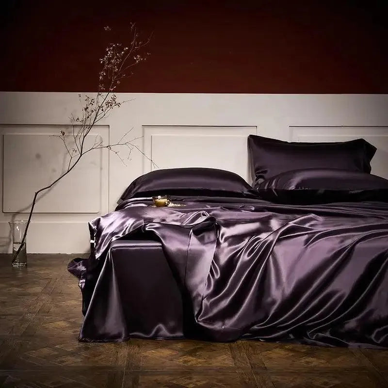 25 Momme Mulberry Silk 4-Piece Duvet Cover Set - 图片 10