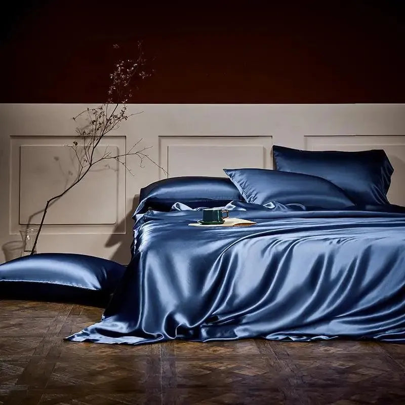 25 Momme Mulberry Silk 4-Piece Duvet Cover Set - 图片 11