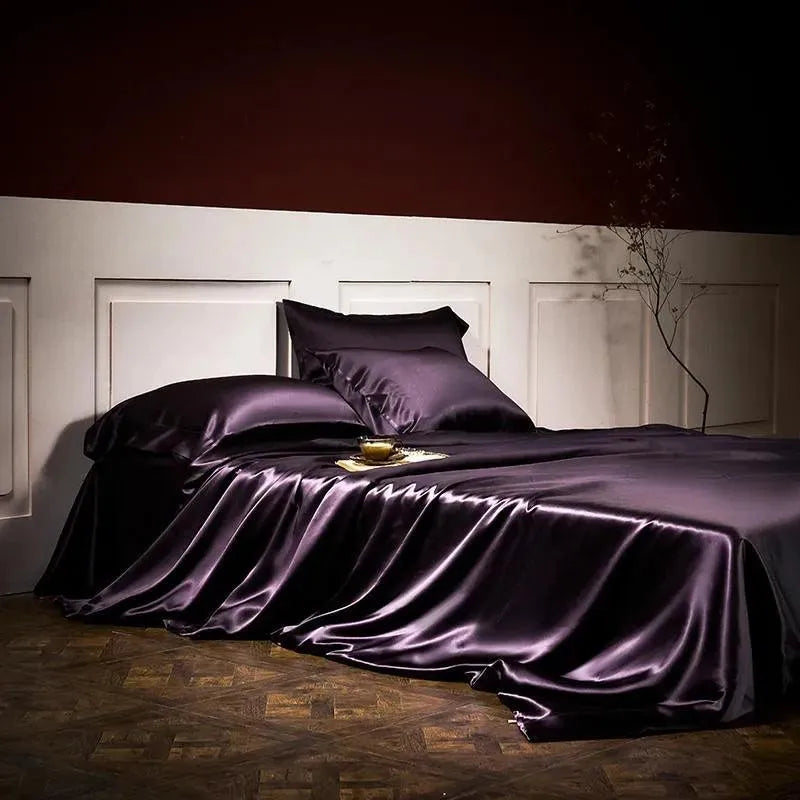 25 Momme Mulberry Silk 4-Piece Duvet Cover Set - 图片 6