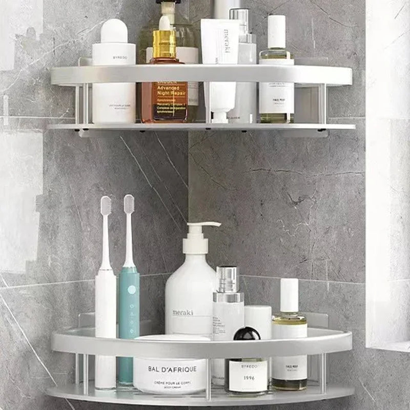 "Aluminum Corner Shower Shelf - Organize Your Bathroom in Style!" - 图片 7