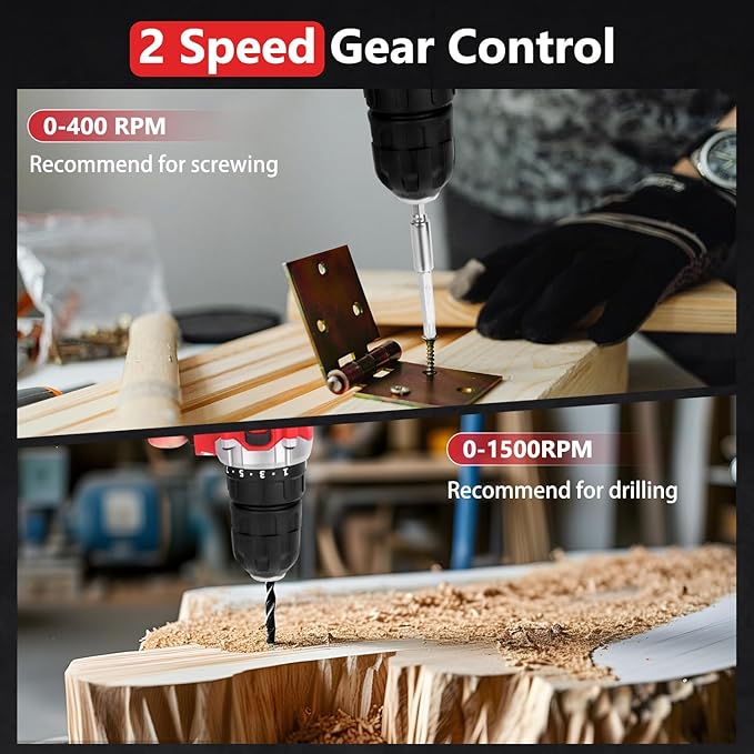 276 Piece Tool Set - Tool Set with 12V Cordless Drill Driver Tool Box Organizer with Drawer, Drill Bit Set is perfect for homeowners, DIY enthusiasts and handymen - 图片 7