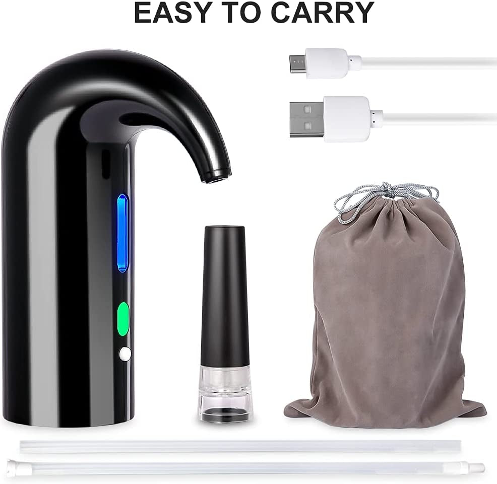 "Smart Electric Wine Aerator & Pourer with USB Rechargeable Pump - Perfect for Travel, Home, and Bar" - 图片 7