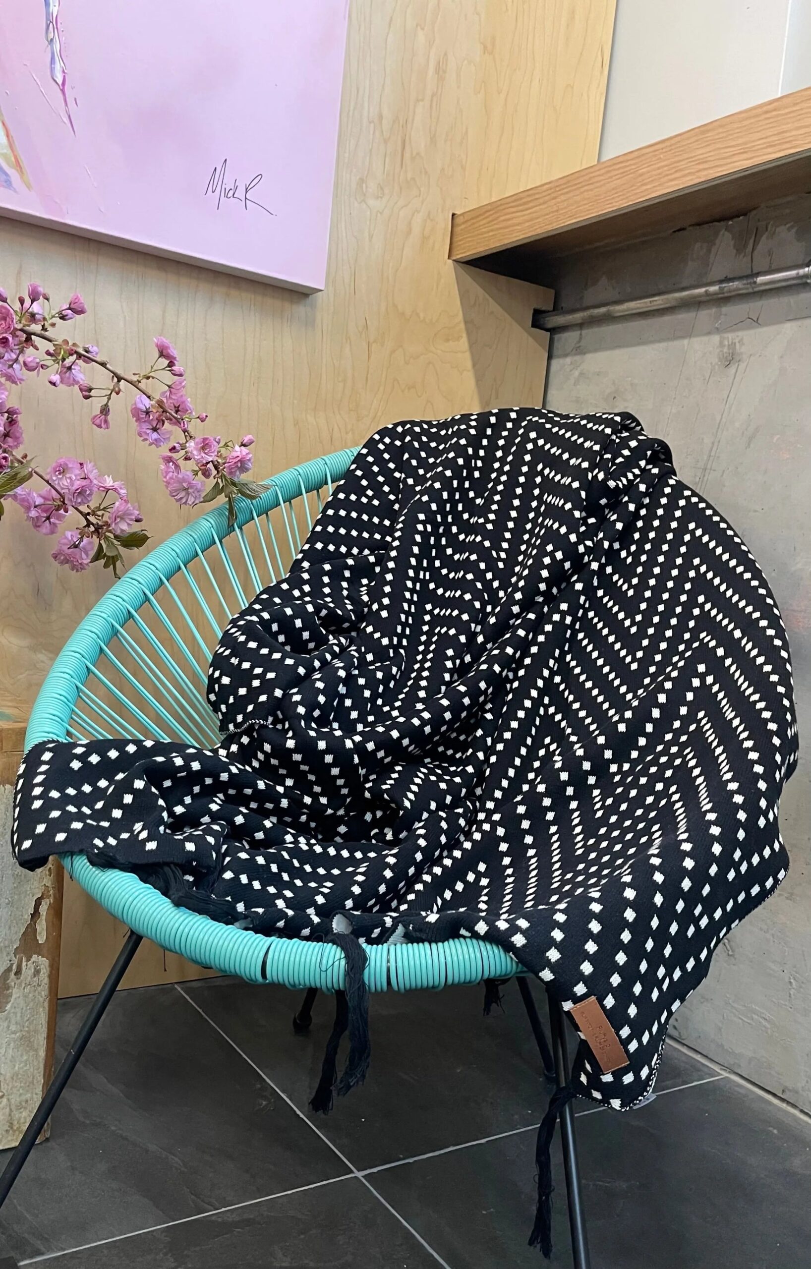 Infinite Stars Cotton Tassel Throw Blanket - 图片 2