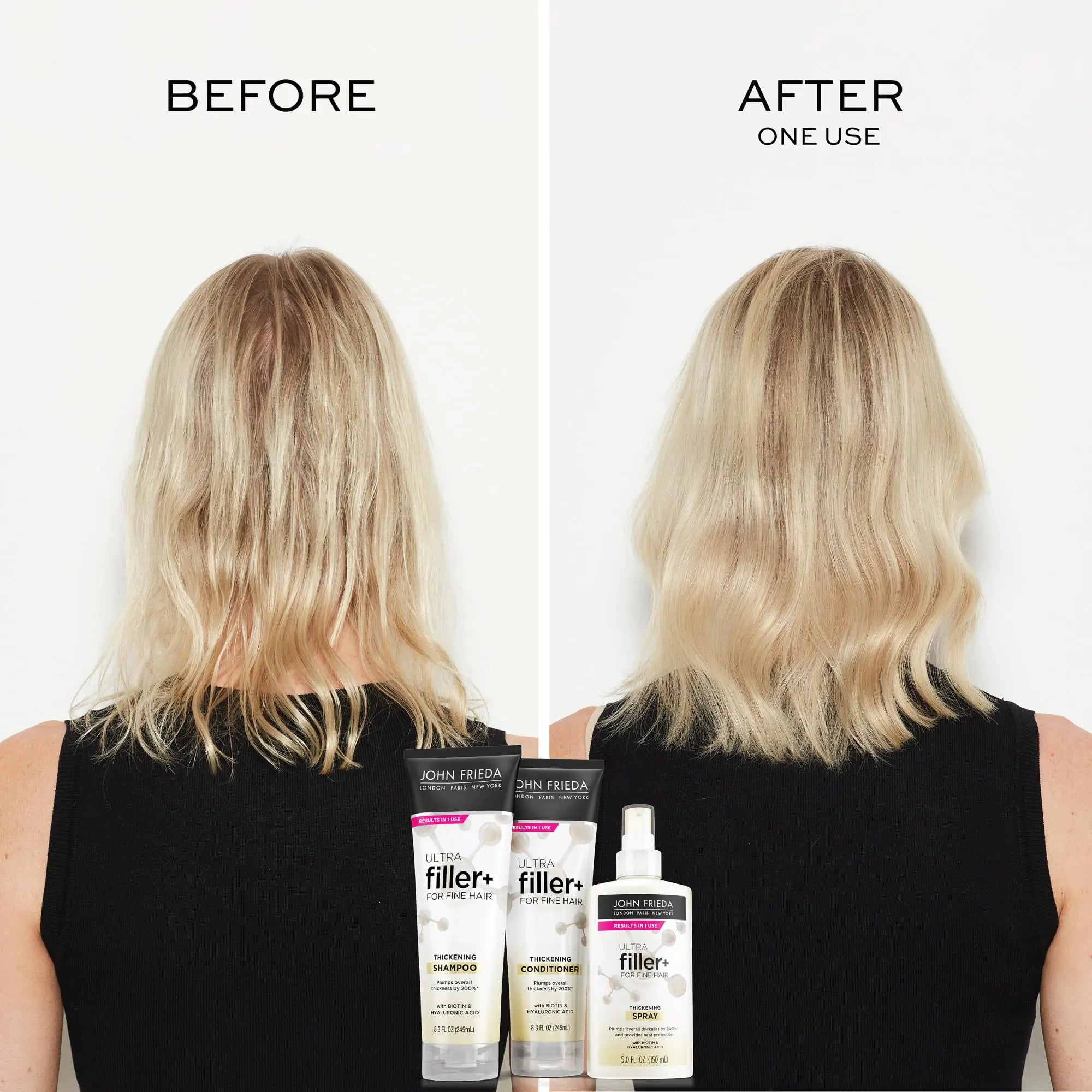 John Frieda ULTRAfiller+ Thickening Shampoo for Fine Hair, Volumizing Shampoo - 图片 4