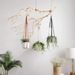 Leather Plant Hanging Basket Adjustable Hanging