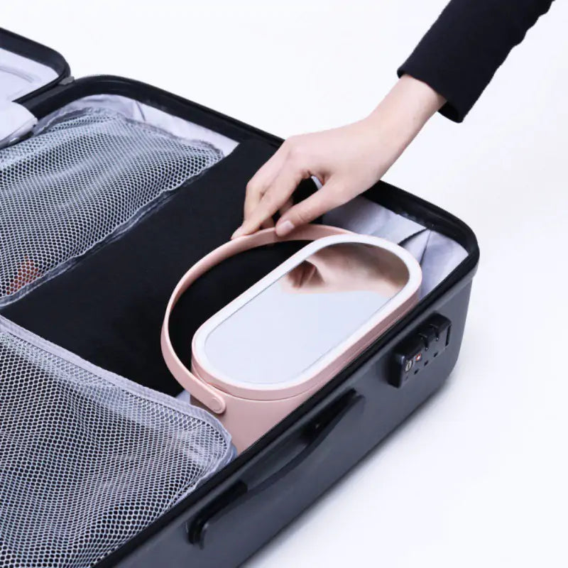 LED Lighted Makeup Organizer: Portable Travel Case - 图片 3