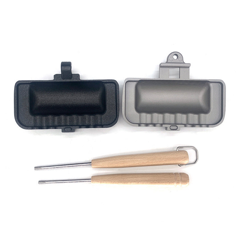 Double-Sided Sandwich Pan Non-Stick Foldable Grill Frying Pan For Bread Toast Breakfast Machine Pancake Maker - 图片 6