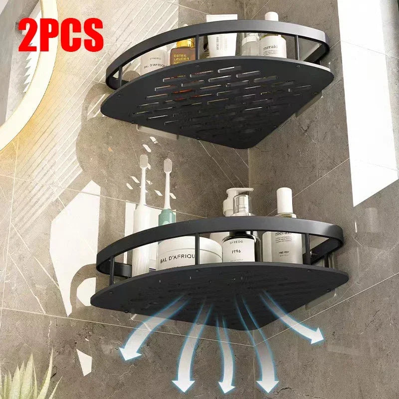 "Aluminum Corner Shower Shelf - Organize Your Bathroom in Style!" - 图片 8