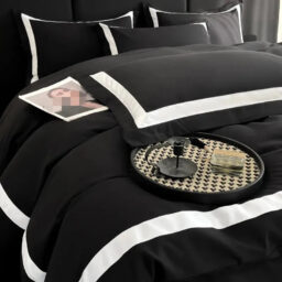 Ashley Square Brushed Microfiber Duvet Cover Set