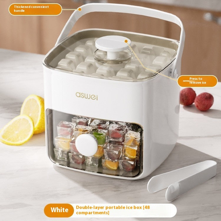 Large Capacity Ice Storage Household Food Grade Pressing Ice Cube Mold Ice Maker - 图片 2