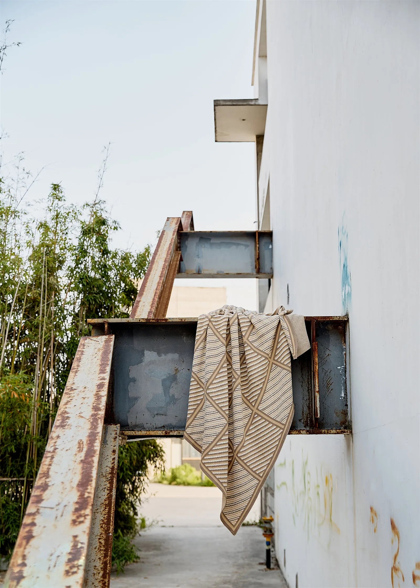 Luxury Boxed Striped Cotton Throw Blanket - 图片 22