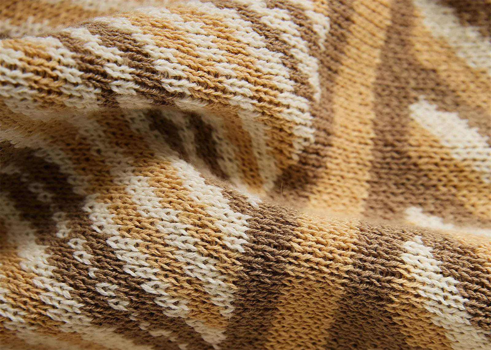 Luxury Boxed Striped Cotton Throw Blanket - 图片 18