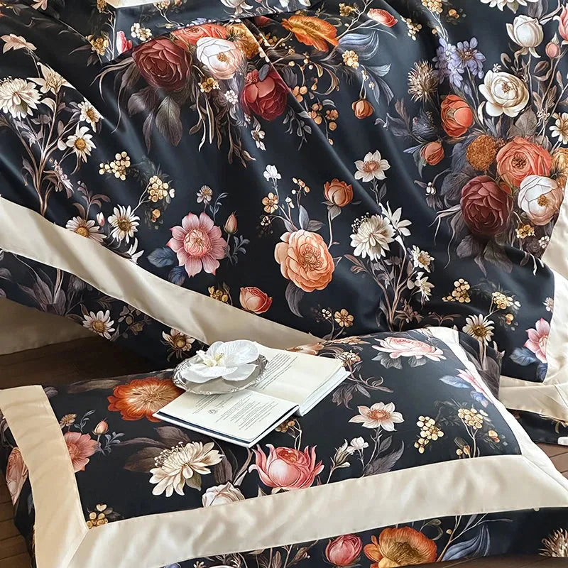 Botanical Bliss Egyptian Cotton Duvet Cover Set - 图片 6