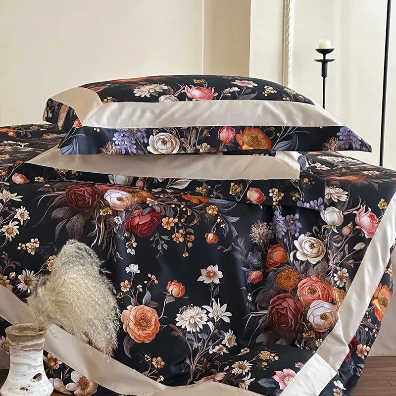 Botanical Bliss Egyptian Cotton Duvet Cover Set - 图片 5