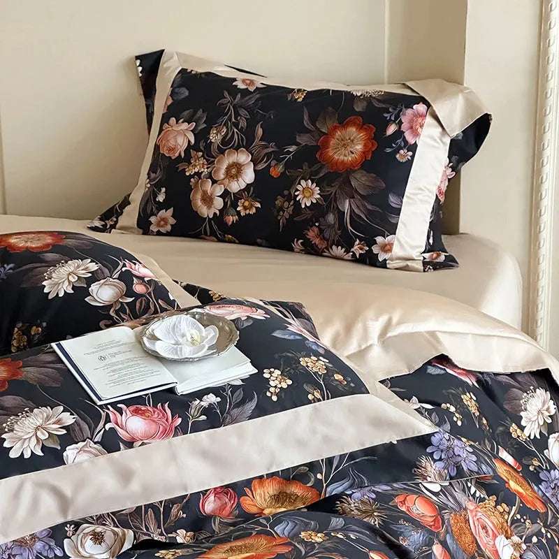 Botanical Bliss Egyptian Cotton Duvet Cover Set - 图片 12