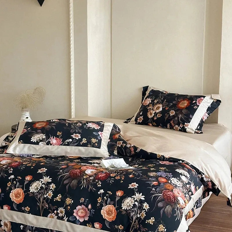 Botanical Bliss Egyptian Cotton Duvet Cover Set - 图片 8