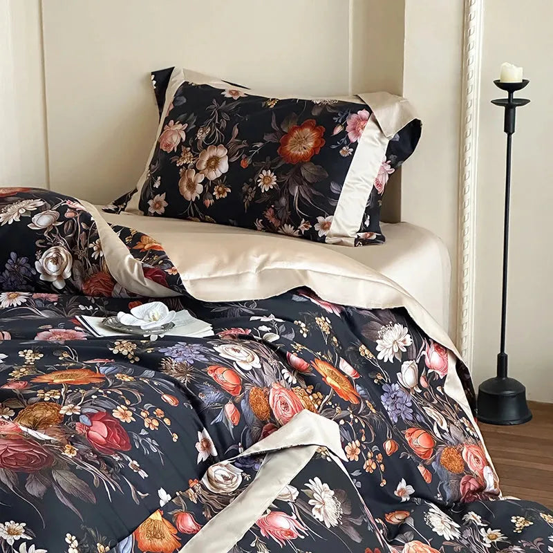 Botanical Bliss Egyptian Cotton Duvet Cover Set - 图片 13