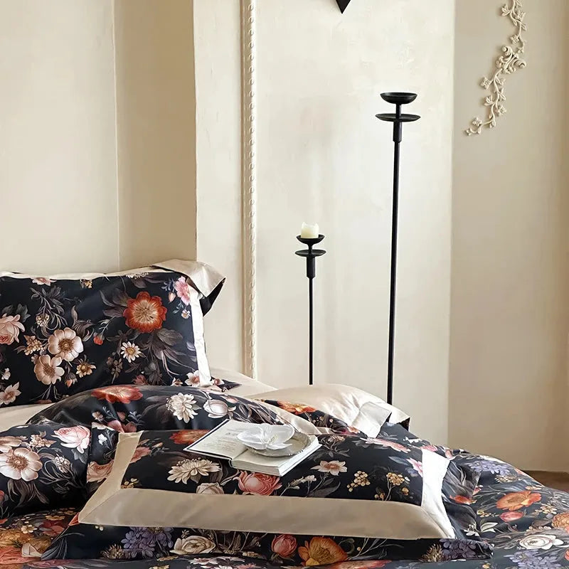 Botanical Bliss Egyptian Cotton Duvet Cover Set - 图片 3