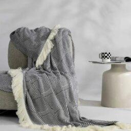 Cozy Macrame Meadow Throw Blanket