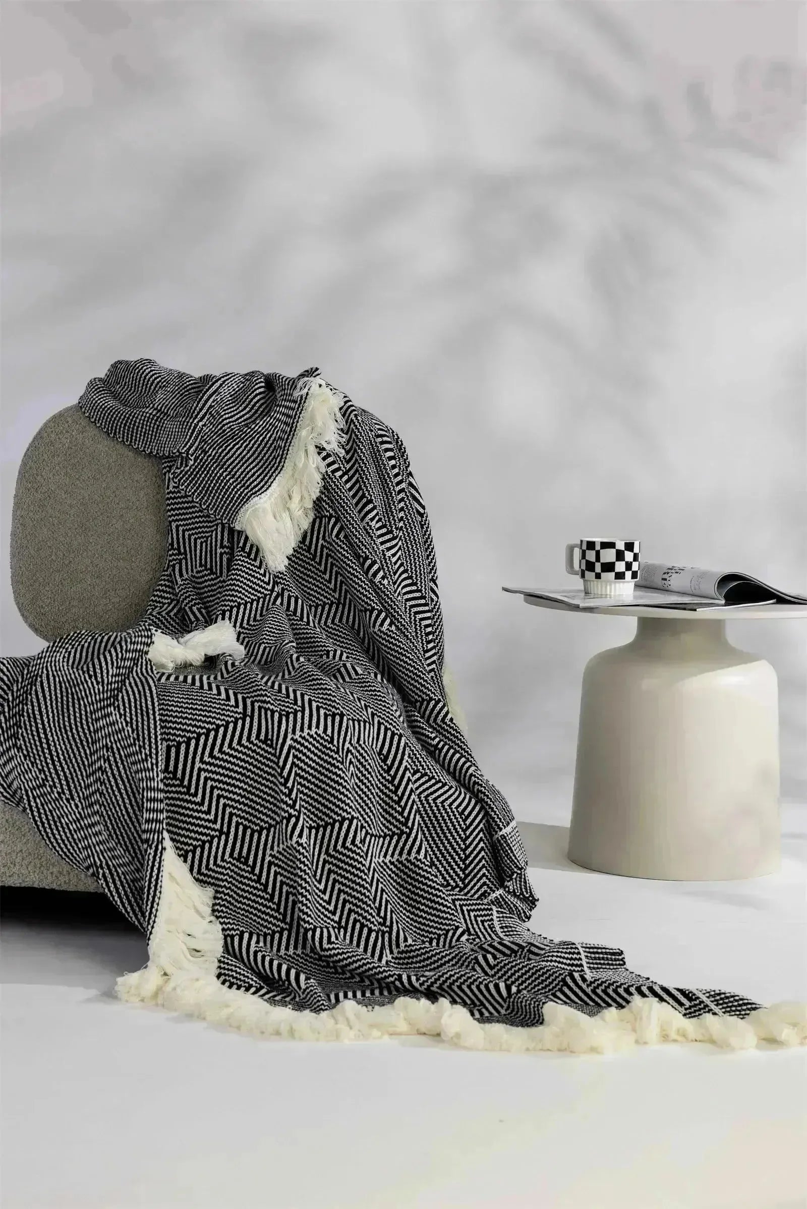 Cozy Macrame Meadow Throw Blanket - 图片 12