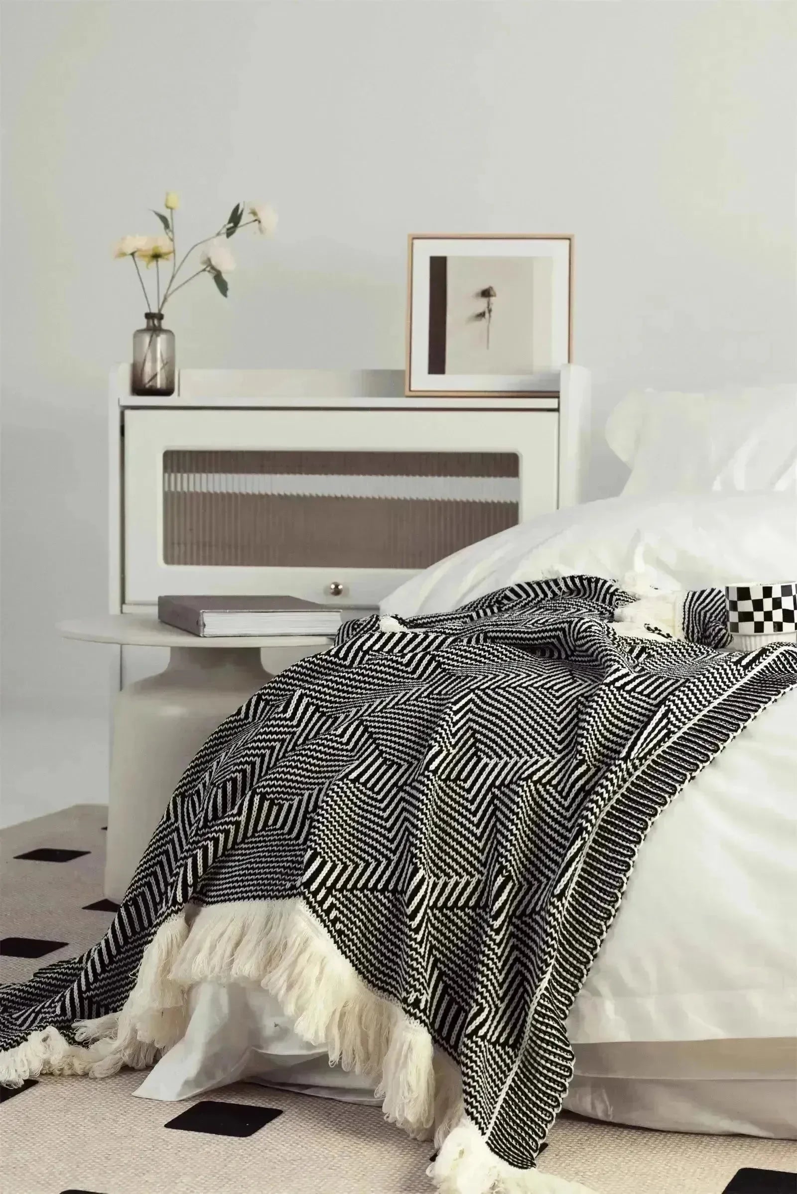 Cozy Macrame Meadow Throw Blanket - 图片 6