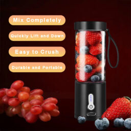 Portable Hand-Operated Fruit Juicer & Blender