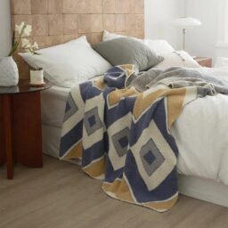 Endless Square Microfiber Throw Blankets