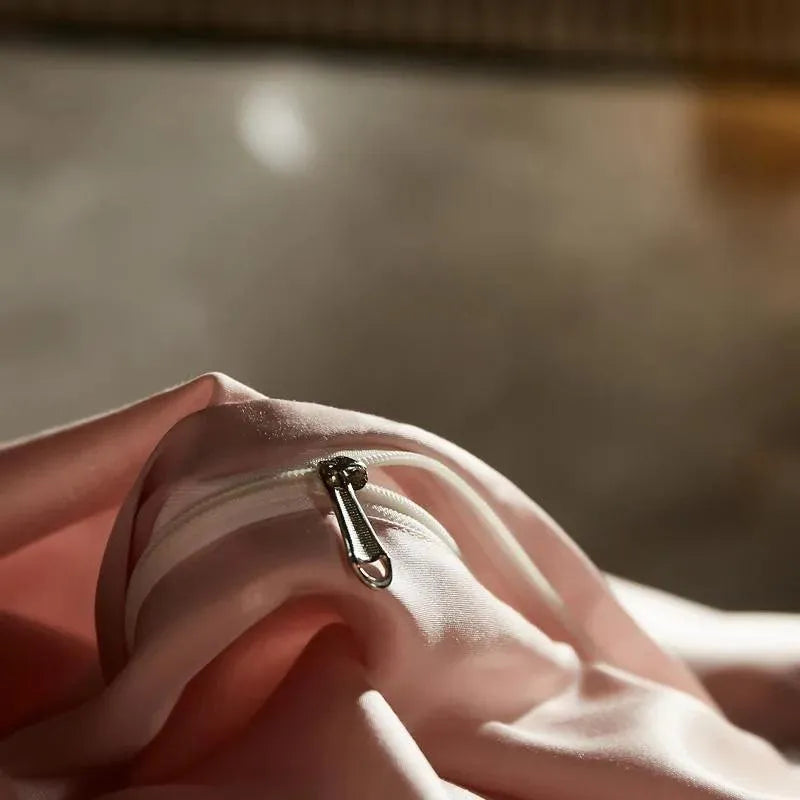 Eucalyptus Lyocell Silk Duvet Cover Set - 图片 3