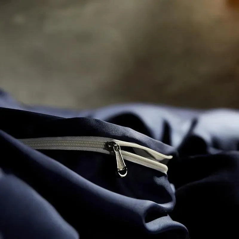 Eucalyptus Lyocell Silk Duvet Cover Set - 图片 4