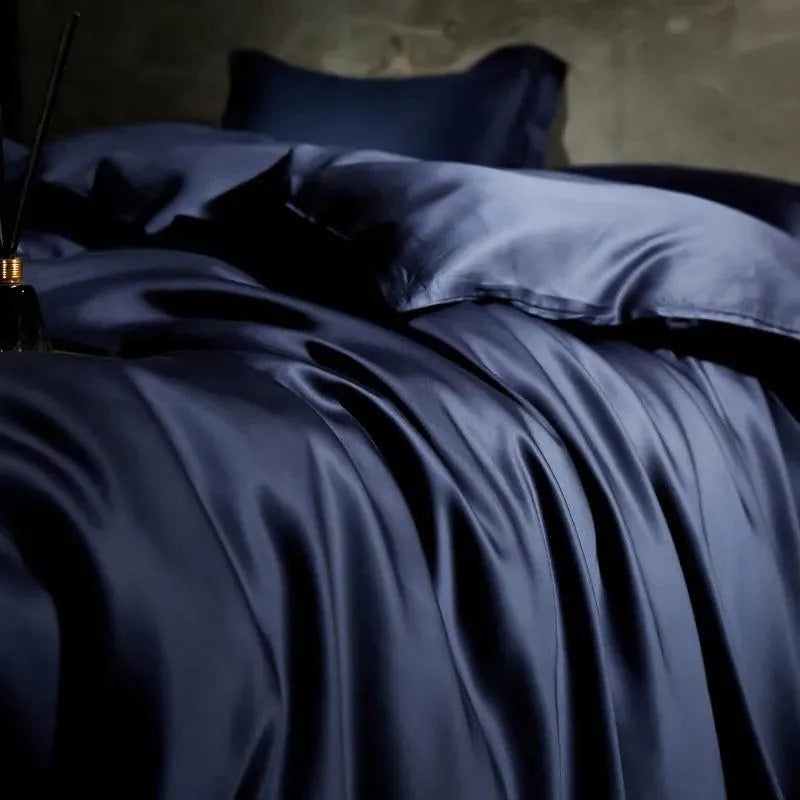 Eucalyptus Lyocell Silk Duvet Cover Set - 图片 5