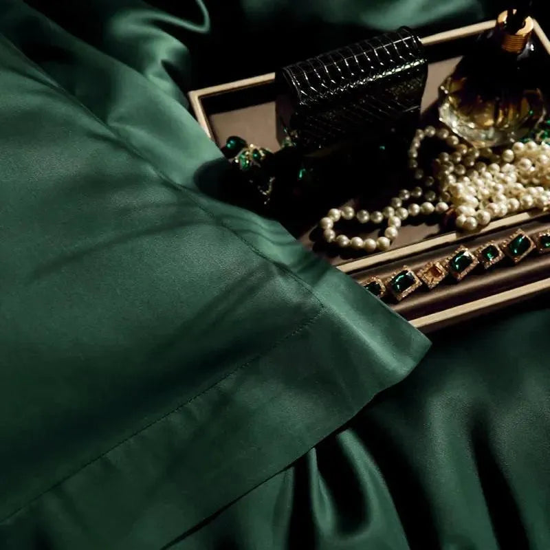 Eucalyptus Lyocell Silk Duvet Cover Set - 图片 6