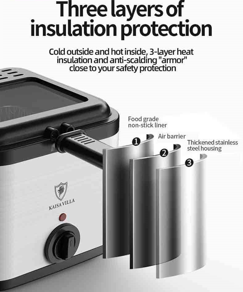 Visual Electric Air Fryer with Skewers & Fries Function - 图片 7