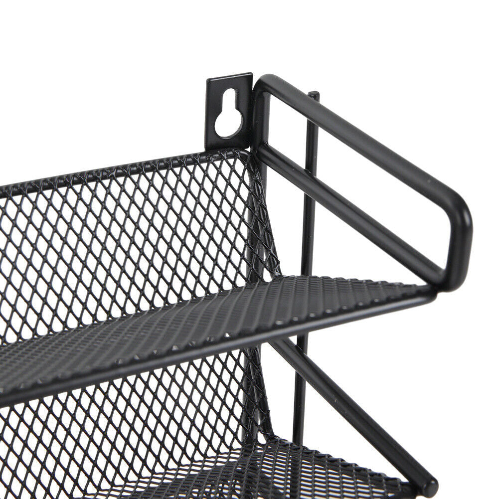 4 Tier Metal Spice Rack Kitchen Countertop Cupboard Spice Herb Jar Storage Shelf - 图片 4