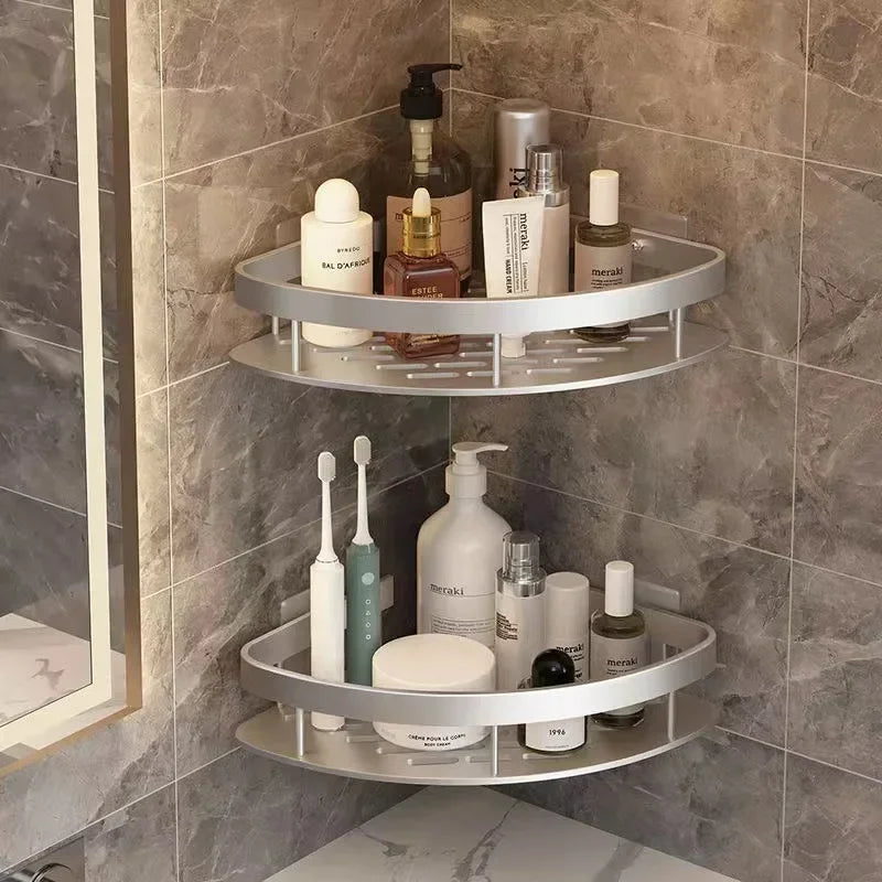 "Aluminum Corner Shower Shelf - Organize Your Bathroom in Style!" - 图片 10