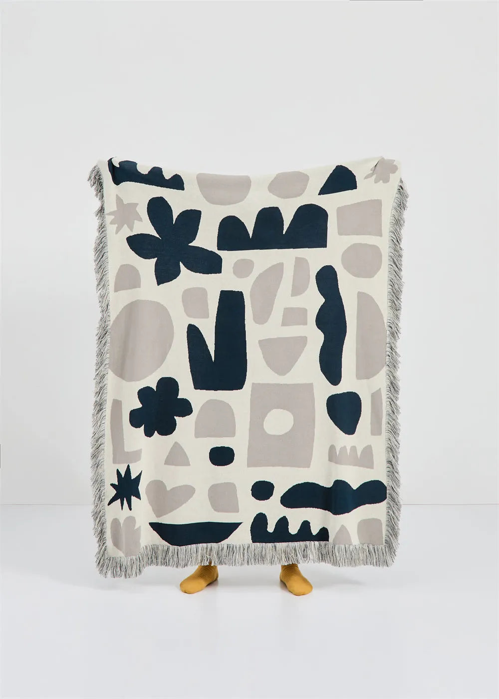 Nomadic Shapes Cotton Throw Blanket - 图片 4