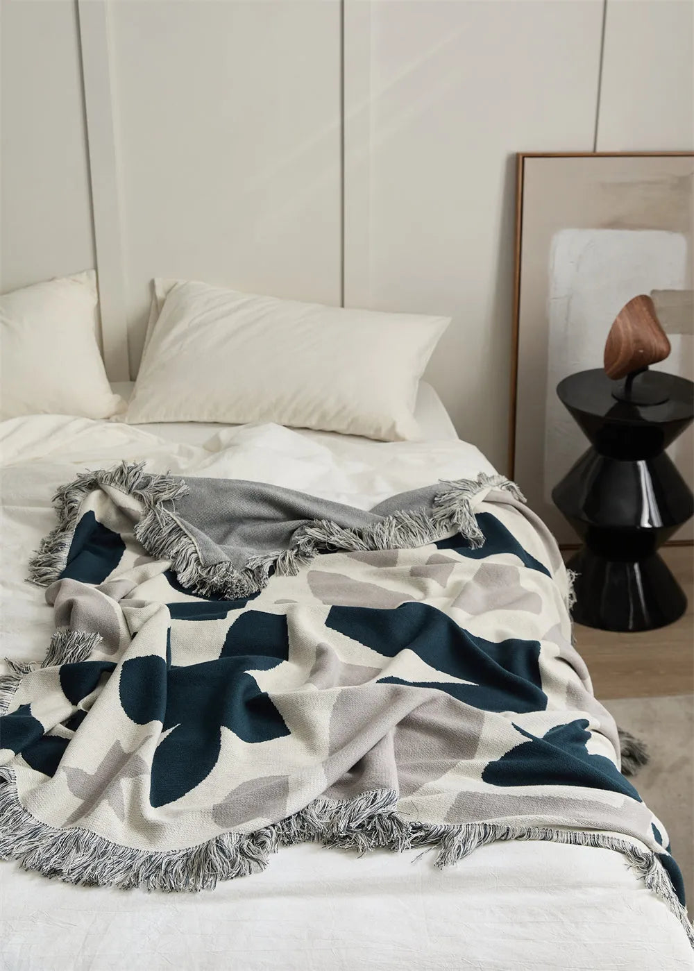 Nomadic Shapes Cotton Throw Blanket - 图片 5