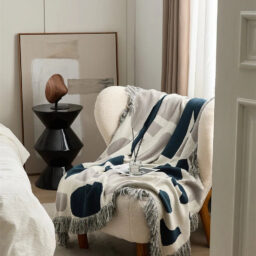 Nomadic Shapes Cotton Throw Blanket