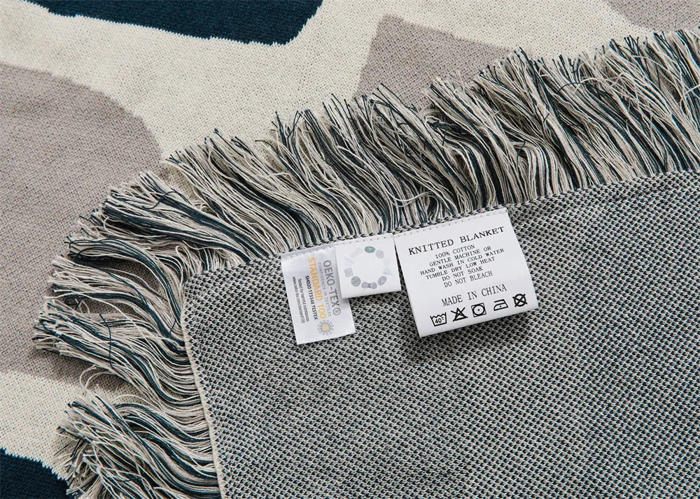 Nomadic Shapes Cotton Throw Blanket - 图片 11