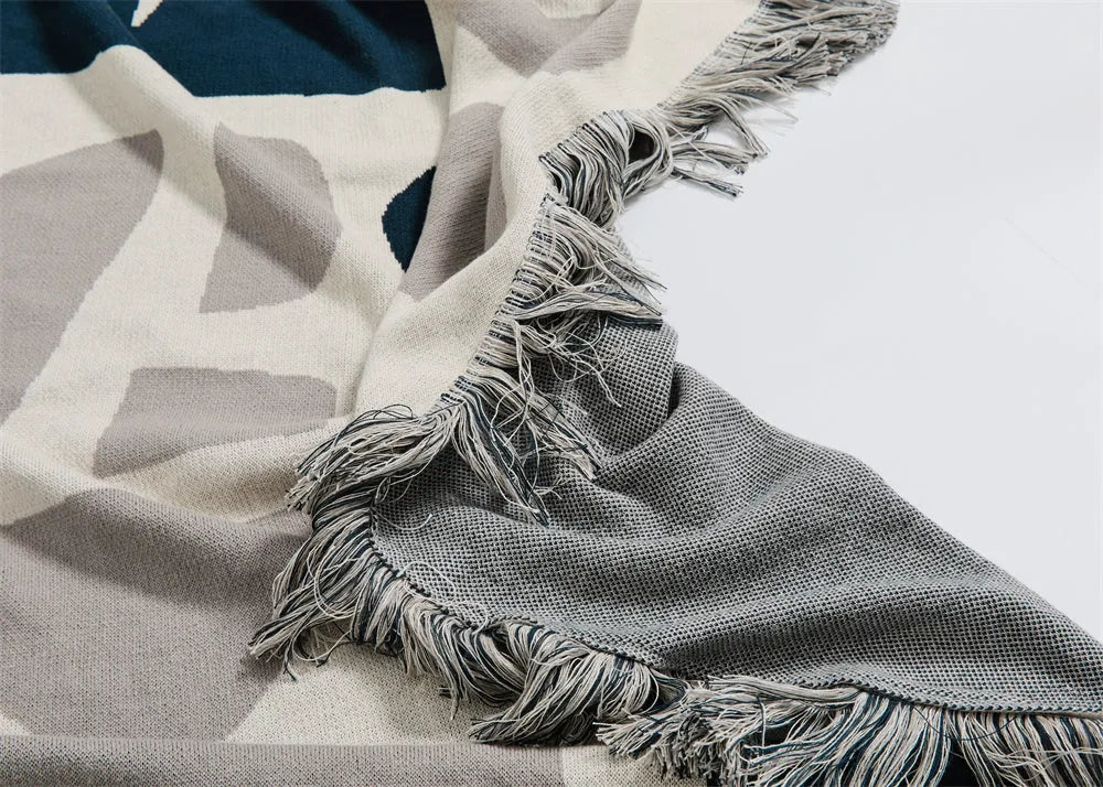 Nomadic Shapes Cotton Throw Blanket - 图片 7