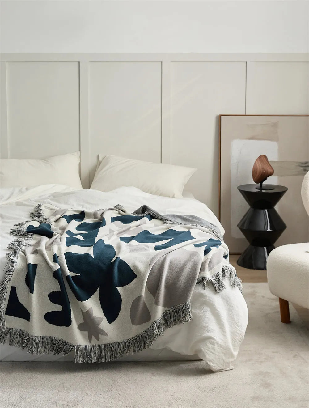 Nomadic Shapes Cotton Throw Blanket - 图片 8