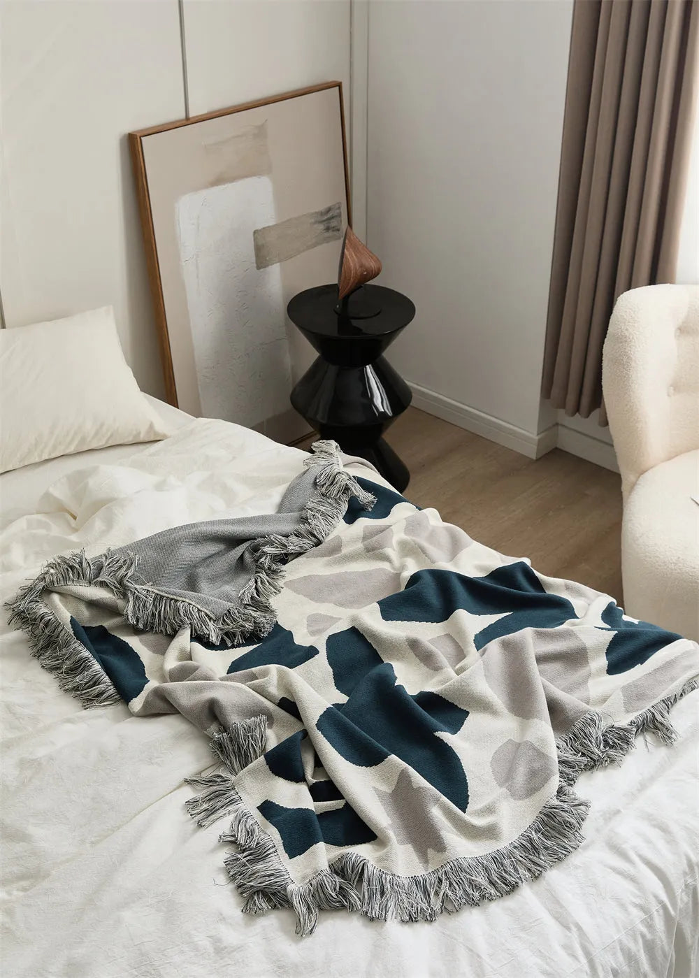 Nomadic Shapes Cotton Throw Blanket - 图片 10