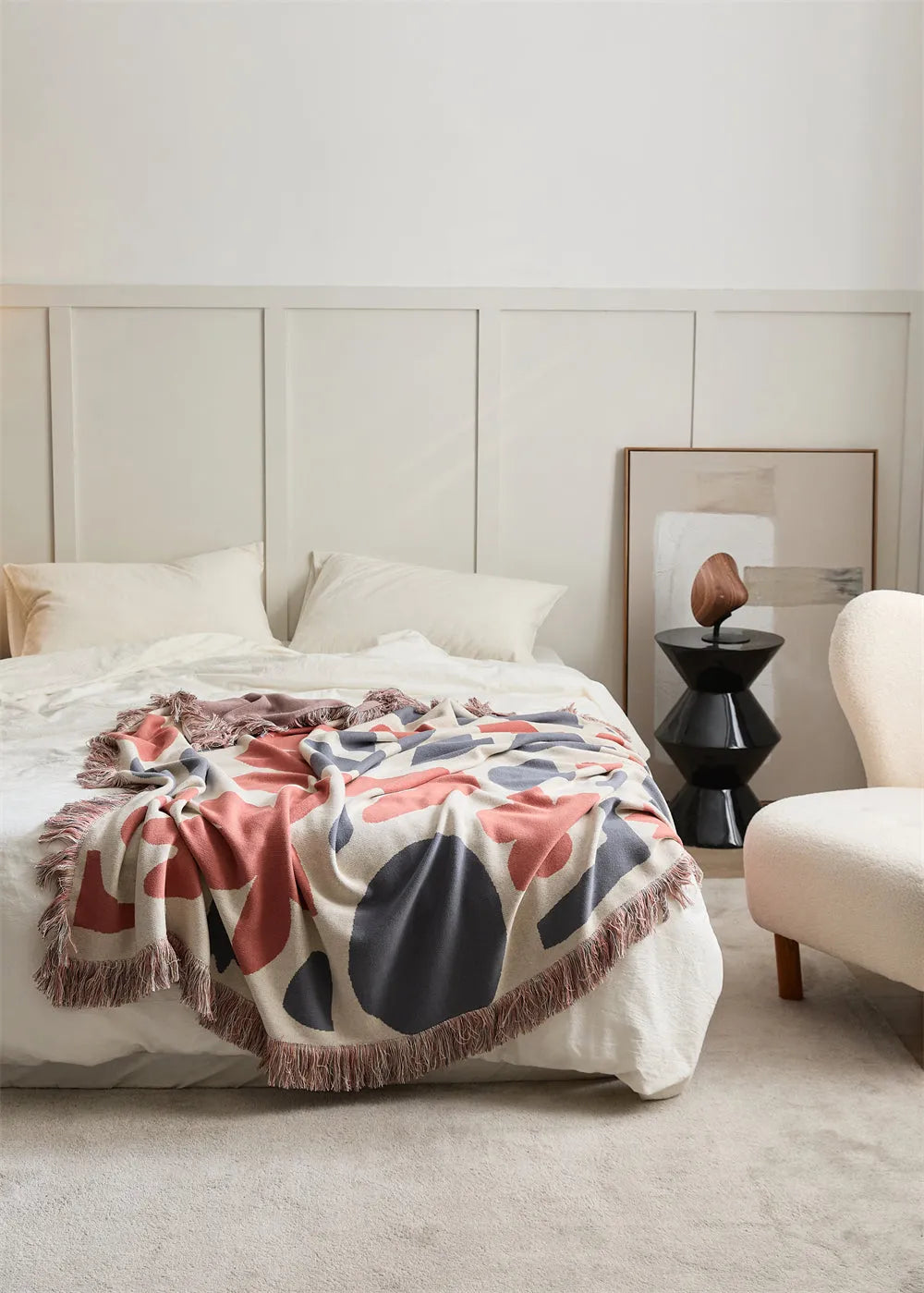 Nomadic Shapes Cotton Throw Blanket - 图片 13