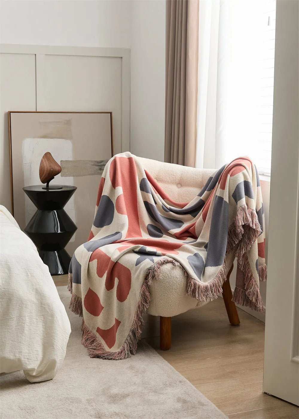 Nomadic Shapes Cotton Throw Blanket - 图片 21