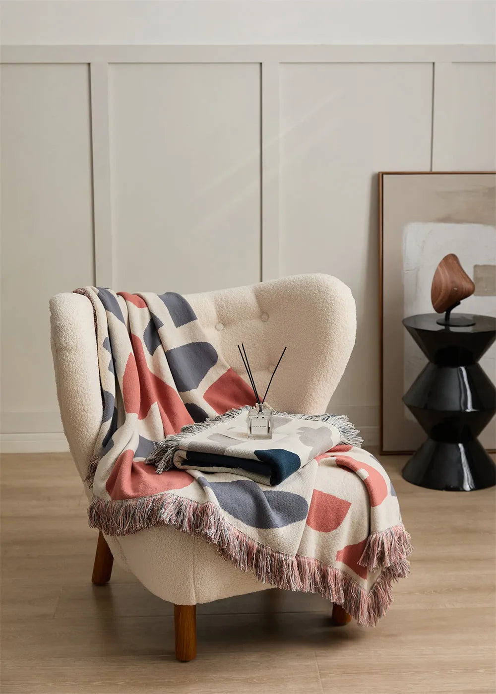 Nomadic Shapes Cotton Throw Blanket - 图片 18