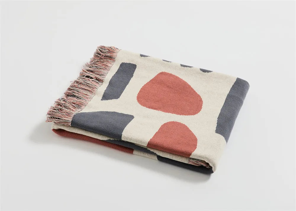 Nomadic Shapes Cotton Throw Blanket - 图片 12